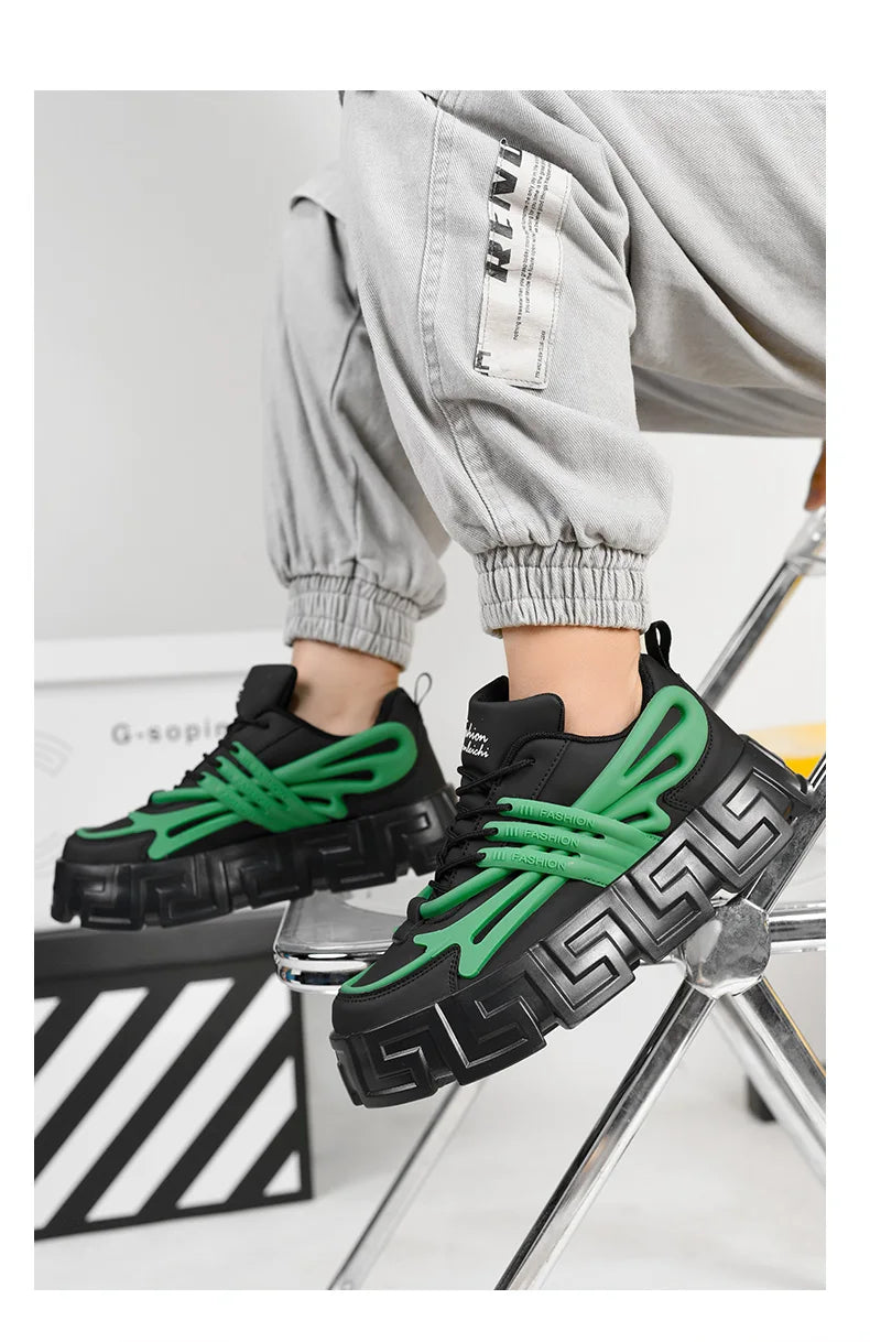 Casual Shoes For Men Street Style Walking Shoes Sneakers Thick Bottom Running basketball Shoes Male 2023 Vulcanized Sneakers Men