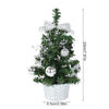 20/29cm Mini Christmas Tree Desktop Ornaments Artificial Plants Pine Needle Tree With Xmas Balls New Year Party Home Decor Gifts