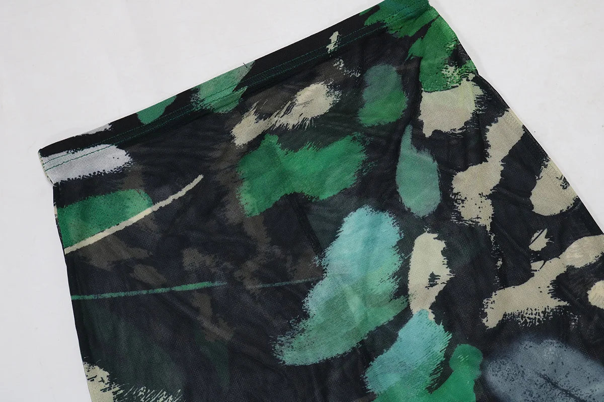 Cover Up Skirt Swimsuit Women Strapless Tank Crop Tops And Patchwork Skirt Fashion Pleated Beach Swimwear Bikini 2024 Summer
