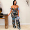 CM.YAYA Oil Painting Printed Women's Set Lace Up Back Crop Top and Pants Suit 2024 Fall Winter Two 2 Piece Sets Outfit Tracksuit