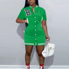 Casual Black Green Pink Summer Bodycon Dress Women Streetwear Short Sleeve Letter Dress White Mini Dress For Women 2022