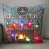 45cm Glowing Santa Claus Pillowcase with Led Lights 2023 New Year Decoration for Home Christmas Ornament Decor Led Cushion Cover