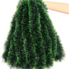 Christmas Green Cane Ribbons Garland DIY Xmas Tree Ornaments Green Cane Ribbons Wreath Hanging Pendent Home Party Decoration