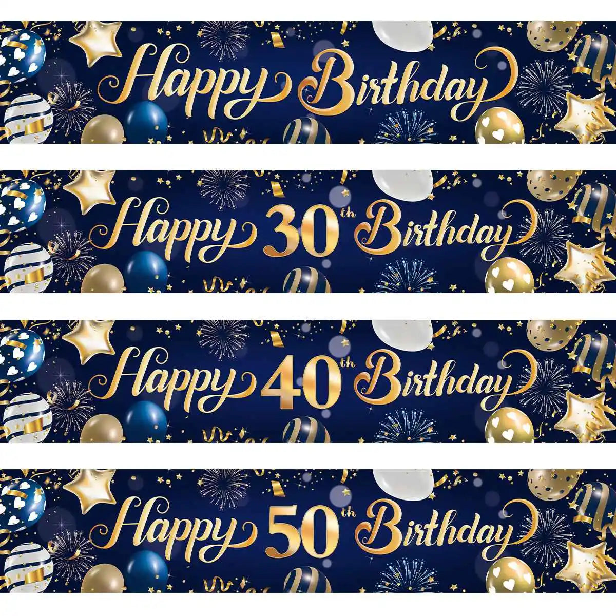 Happy Birthday Banner Birthday Party Decoration Kids Boys Girl Baby Shower Decoration Bunting Garland Banners Flags Anniversary