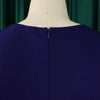 2024 summer new short sleeve V-neck waist solid color Tunle pencil skirt dress