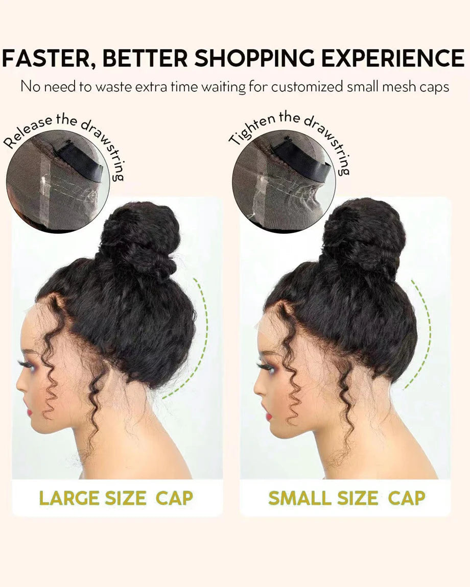 360 Lace Front Wig Human Hair Water Wave Invisi Strap Snug Fit 360 Transparent Lace Frontal Wigs Pre Cut Lace Wig Bleached Knots