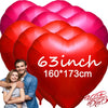 3/1PC 63Inch Extra Large Love Balloons Aluminum Film Red Heart Shaped Balloons Birthday Valentine's Day Wedding Party Decoration