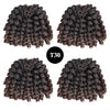 Synthetic Ombre Braiding Hair Jumpy Wand Curl Crochet Braids Hair Extension for Black Women Jamaican Bounce Curly Hair For Women