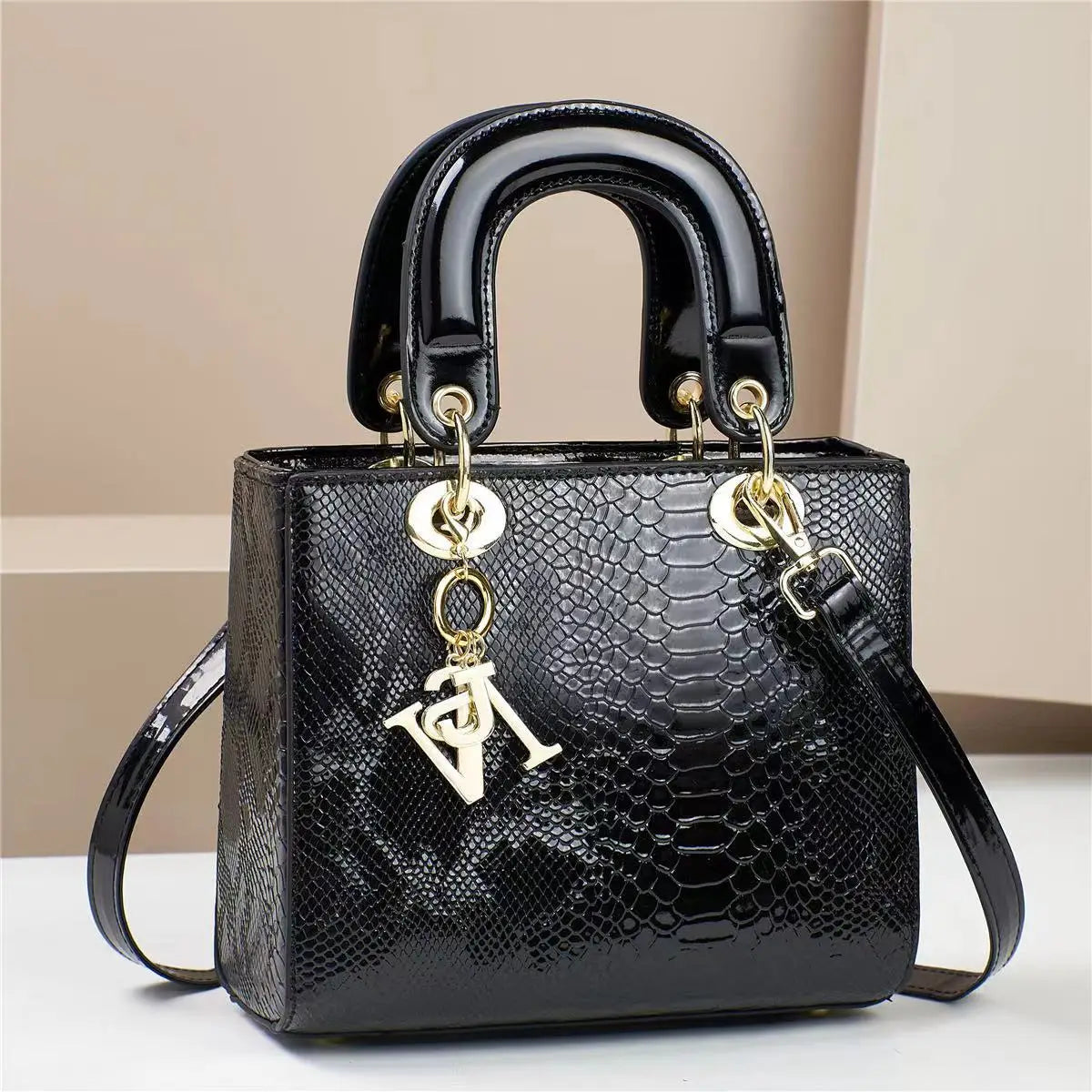 2024 High Quality Luxury Brand Designer PU Leather Shoulder Bag Women Hand Bags Crocodile Purses Ladies Messenger Handbag Totes