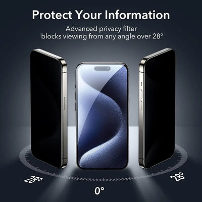 5PCS Anti-Spy Glass For iPhone 16 15 14 13 12 11 Pro Max Privacy Screen Protectors For iPhone X XS XR 7 8 Plus SE Tempered Glass