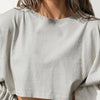 Women Sports Crop Top T-Shirts Gym Clothing Yoga Loose Tops Long Sleeve Sportswear Workout Clothing Fitness Smock Spring Autumn