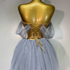 Women Sexy Strapless Pink Mesh Two Pieces Set Prom Gown Celebrate Birthday Nightclub Party Singer Stage Performance Costume