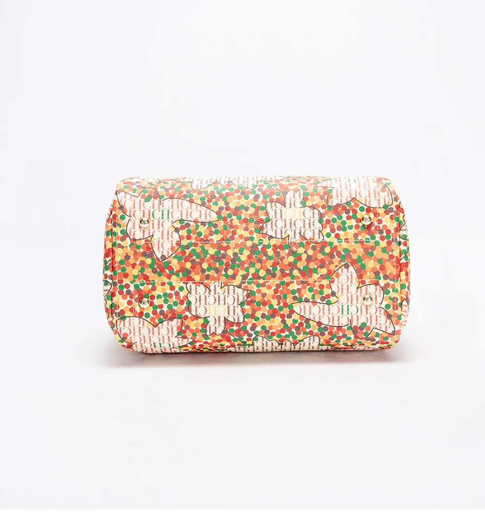 CH Fashionable and Luxury Design Spring 2024 New Women's Handbag Jacquard Colorful Women's Commuting Crossbody Bag