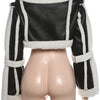 Weird Puss Furry Patchwork Women Crop Jacket Hipster Full Sleeve Open Stitch Hipster Streetwear Warm Outwear Basic Wild Coat