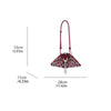 Portable Metal Stud Rivet Shoulder Bag Spicy Girl Chain Y2k Underarm Bag Punk Style Handbag Drawstring Crossbody Bag Daily
