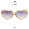 Girls Boys Love Heart Sunglasses Outdoor Sun Protection Children Lovely Flower Vintage Sun Glasses Classic Kids Eyewear UV400
