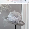 Flower Fascinators Races Hats For Women Elegant Banquet Fascinator Hat Girls Ladies Formal Wedding Dress Fedora Hats
