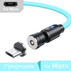Lovebay Magnetic Cable USB Type C Cable 2.4A 540 Rotate Micro Charger 0.5M 1M 2M Charging Cable For iPhone 13 12 Xiaomi Huawei