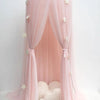 Baby Canopy Mosquito Net Bed Canopy Curtain Bedding Crib Netting Pink Girls Princess Play Tent for Kids Children Room Decoration