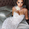 Dulzura Strap Lace  Mini Dress Patchwork Bodycon Party Elegant Club Outfits Y2K Clothes 2023 Summer Women Clothes Drop Shipping