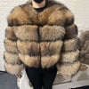 2025 MAOMAOKONG Natural Real Fox Fur Coat Women Winter Long Sleeve Luxury Raccoon Fur Jackets Thick Top Female Furry Coat Vest