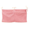 New Thick Plush Baby Crib Hanging Storage Bag Portable Double Pockets Newborn Cot Toy Organizer Bag Bed Headboard Storage Pouch