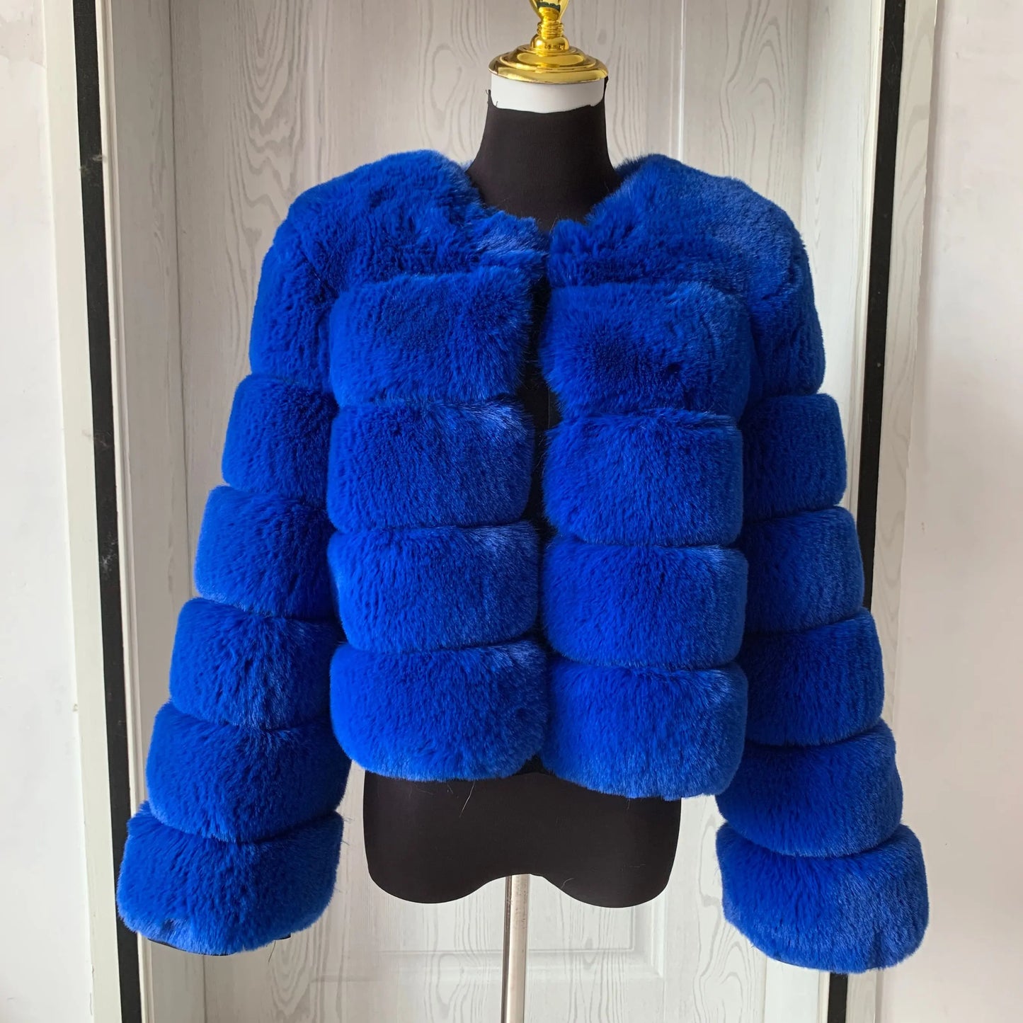 Damenmode Kunstpelzmantel superheiß Herbst Winter Damen kurze Kunstfuchsjacke flauschig hohe Qualität 7XL Damen Pelzmäntel