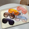 KAMMPT Y2k Stylish Women Sunglasses Fashion Gradient Outdoor Sports Shades Trendy Luxury Brand Design Futuristic Men Sun Glasses