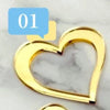 10Pc/set Ins Style Love Heart Acrylic Cake Topper Birthday Valentine's Day Cake Decoration Wedding Cake Side Acrylic Insert