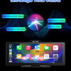 11.26 Inch 4K DVR Wireless CarPlay & Android Auto Dash Cam Bluetooth Audio GPS Navigation Dashboard Dual Lens Video Recorder