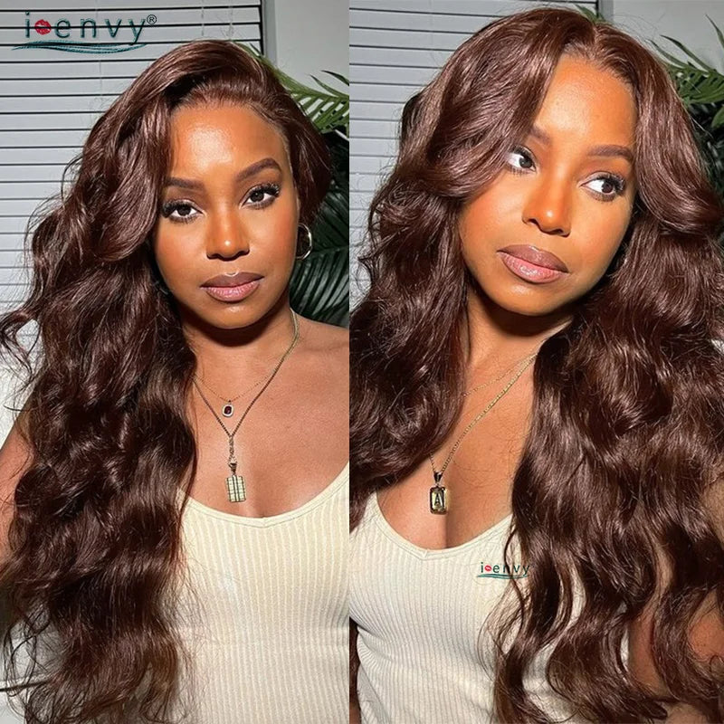 13X6 Ginger Blonde Lace Front Human Hair Wigs Red Burgundy 13x4 Body Wave Transparent HD Lace Frontal Wig Brown Lace Front Wig