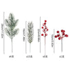 4/12/20Pcs Artificial Pine Needles Berry Set Vine Garland Accessories Christmas Tree Decoration Ornament for Home Decor New Year