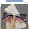 2024 Sexy Classic Vintage Cat Eye Sunglasses Woman Vintage Sun Glasses Female Ladies Cat Eye Sunglass 2024 Metal Frame Glasses