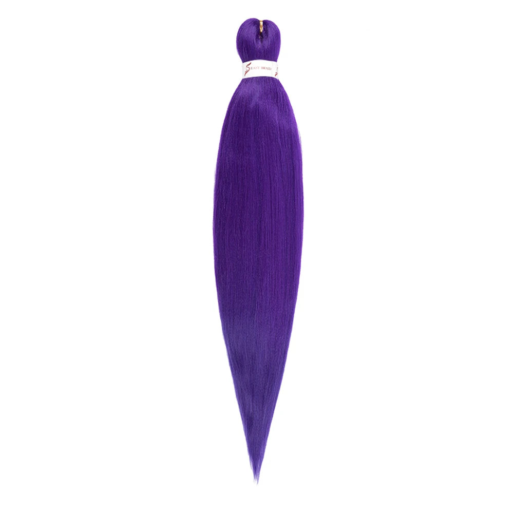 Pre-stretched Braids Synthetic Hair Professional Itch Free Hot Water Setting Fiber 30'' Ombre Yaki Texture Braid Hair Extensions