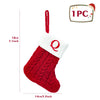 Christmas Socks Knitting Snowflake Letter Stocking Christmas Decoration For Home 2024 Xmas Tree Ornament Gift Navidad Natal 2024
