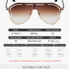 Oversized Hollow One-Piece Sunglasses Women Big Frame 2024 Luxury Brand Special-Shaped Sun Glasses For Ladies Eyewear Shades