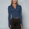 Women BUM New Sculpting Jacket Running Elasticity Yoga Jacket Slim Top Coat Women's Sports Jacket Gym Long Sleeves Women Zipper