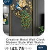 Creative Wall Clock Hanging Clocks Art Hanging Clocks For Living Room Modern Home Decor 3D Mute