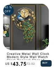 Creative Wall Clock Hanging Clocks Art Hanging Clocks For Living Room Modern Home Decor 3D Mute