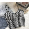 Crop Top Women Sexy Wireless Push Up Padded Tank Top Slim Was Thin Sports Summer Camisole 2023 New