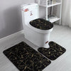 Toilet Seat Cover 3Pcs Set Bath Mat Shower Room Floor Rug Home Bathroom Anti-Slip Absorbent Doormat Bathtub Decor Carpet