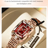 POEDAGAR Top Elegant Women Wristwatch Waterproof Date Ladies Watch Stainless Steel Rectangle Quartz Women's Watches Female Reloj