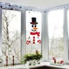 Christmas Door Window Stickers Felt Cloth Snowman Santa Claus Elk Wall Sticker Christmas Home Decoration Happy New Year 2024