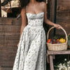 2024 Summer Sexy Spaghetti Strap Long Dresses Slim French Vintage Elegantes Style Suspender Party Dress Vestidos Robes Longues