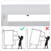 6 Drawers Dresser for Bedroom with LED Lights, High Gloss Chest of Drawers with Metal Legs, Modern Wood Closet Storage Organizer
