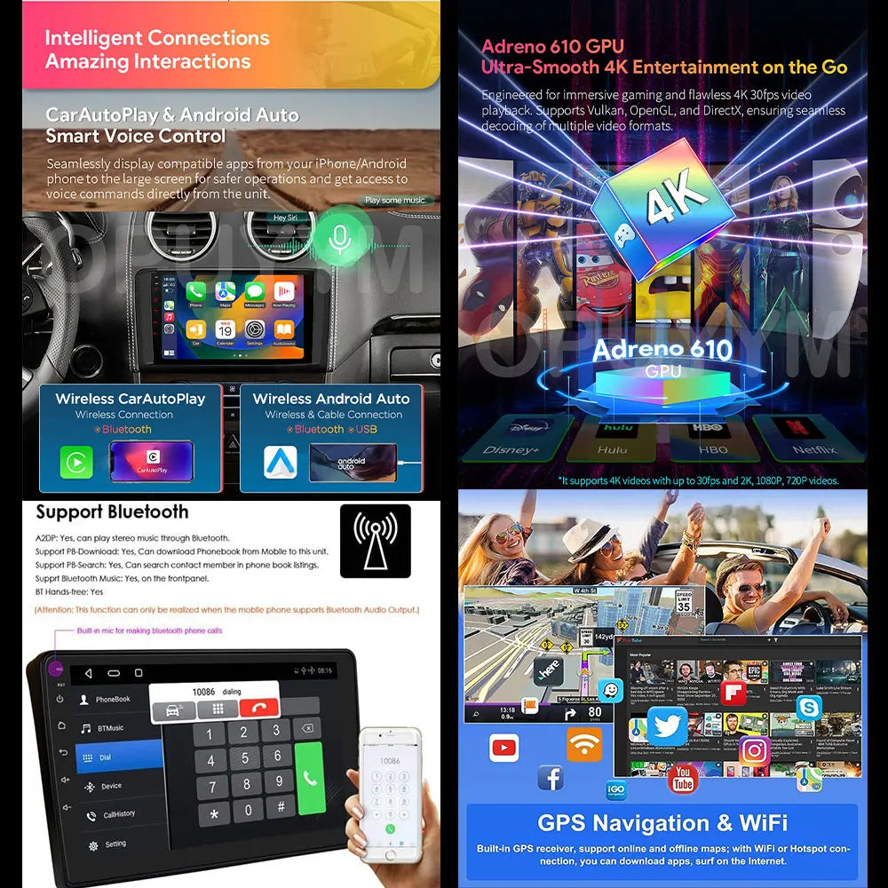 Android 14 Carplay Auto WIFI+4G Car Radio For Peugeot 308 T9 308S 2013 - 2017 Multimedia GPS Player Stereo 2din DSP Head Unit