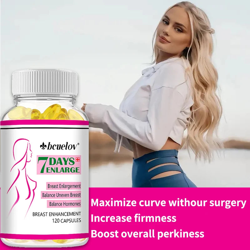 Pueraria lobata & Papaya Extract, Natural Women's Phyto-Vegan Formula, Supports Hormonal Balance, Firms Skin, 120 Capsules