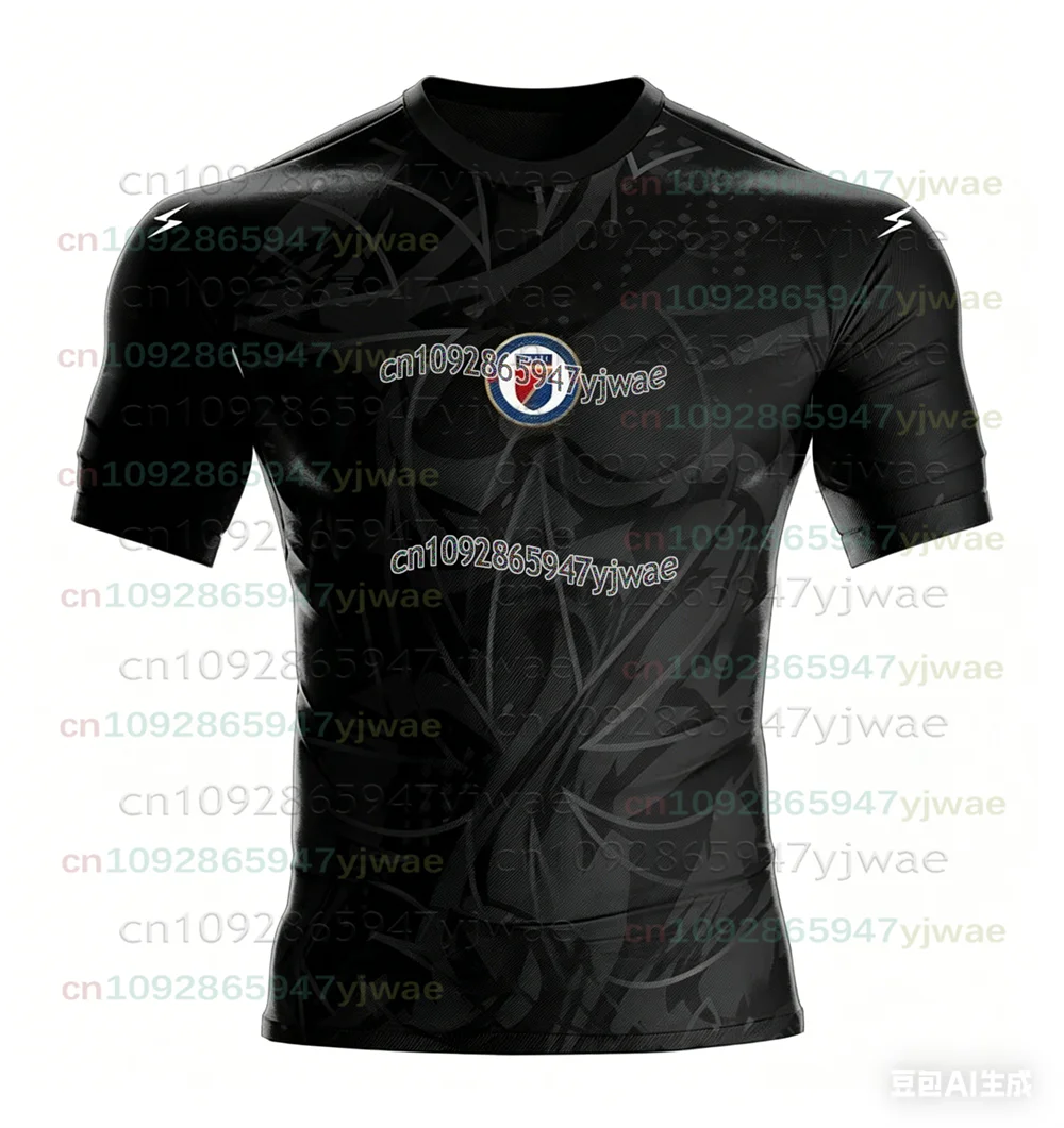 2026 New Haiti Soccer Jersey Short Sleeve Tee Men's T-Shirt Gym Training Workout Fitness Running Tops Fans Quick Dry Sportswear