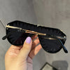 Sunglasses Women Luxury Brand Designer Punk Rhinestones One Piece Sun Glasses Men Hip Hop Shades Eyewear Oculos De Sol