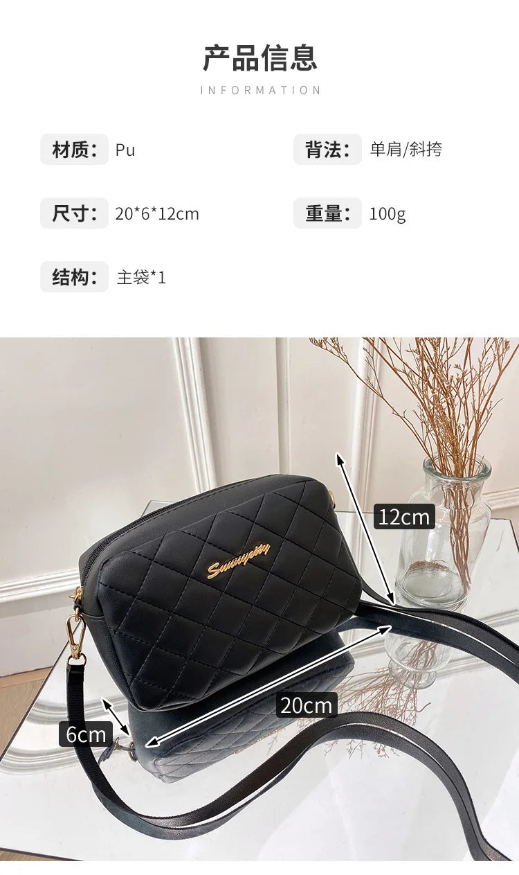 2023 Tassel Small Messenger Bag For Women Trend Lingge Embroidery Camera Female Shoulder Bag Fashion Chain Ladies Crossbody Bags